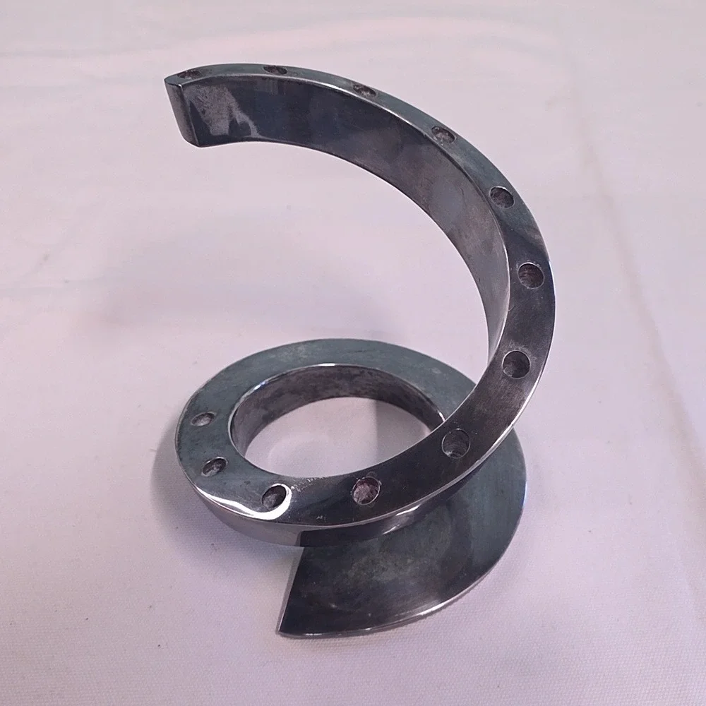 Dansk Designs Candle Holder Silver Spiral France Mid Century Modern